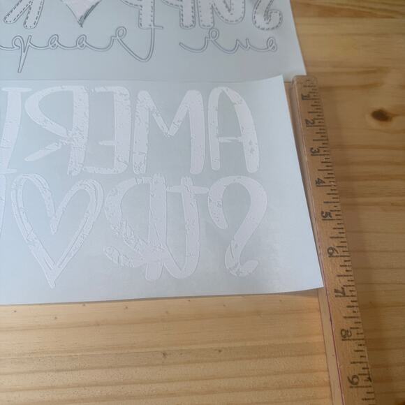 Bundle Of Heat Transfers Support Our Troops & America Strong New Gift Craft USA - Picture 8 of 9